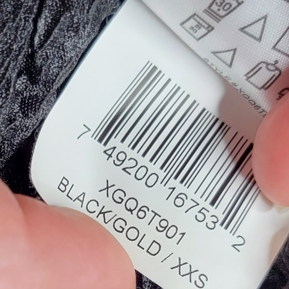 BCBGeneration Sparkle Tonight Off Shoulder Mini Dress Black Gold Size XXS - Picture 12 of 13